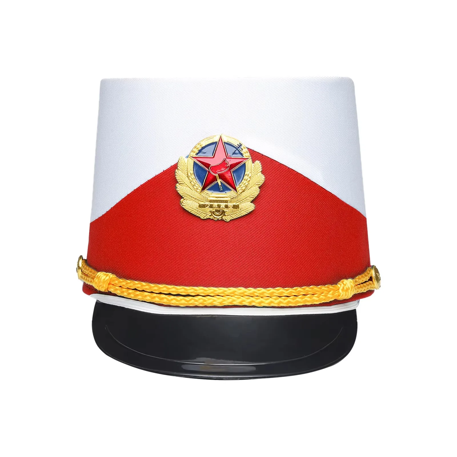 Hat-nutracker rumbai Militer Royal Soldier Top Hat karnaval Halloween Cosplay performa sirkuit Drum topi Marching Band