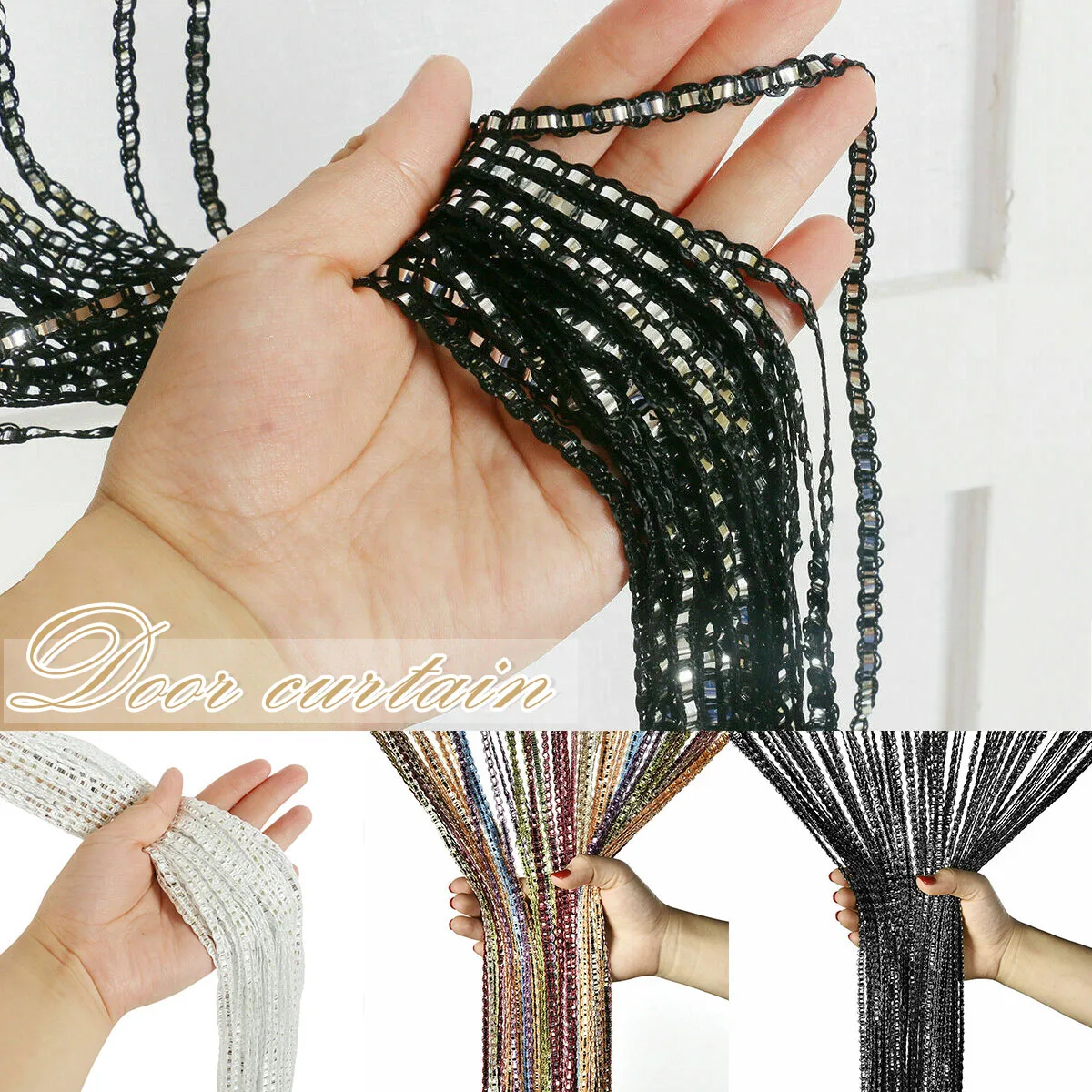 Door String Curtain Bead Curtain For Doorway for Living Room Divider Decoration