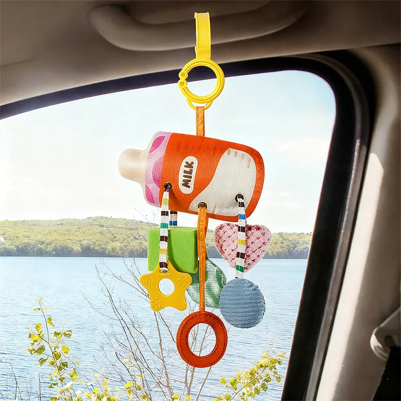 Newborn 0-12 Months Baby Plush Stroller Toys Baby Rattles Mobiles Cartoon Animal Hanging Bell Educational Baby Toys Speelgoed