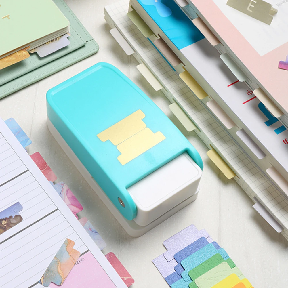 Paper Corner Rounder Hole Puncher DIY Divider  Tab  Loose Leaf Separator Label Puncher For Card Making Scrapbooking Card DIY