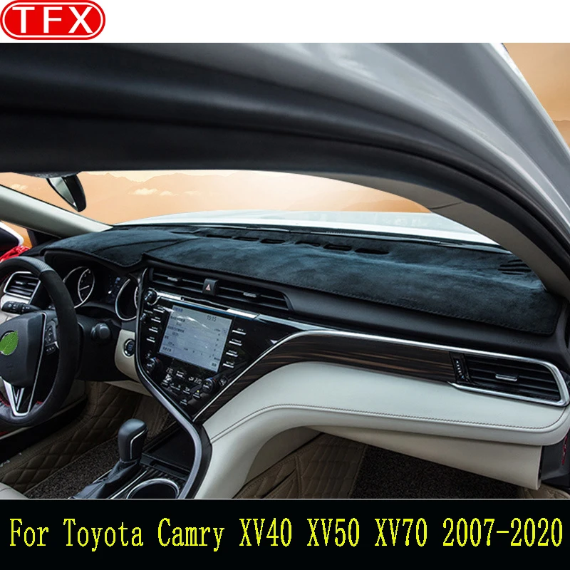 

Car Dashboard Cover Dash Board Mat Carpet For Toyota Camry Sedan SE XLE XV40 XV50 XV70 2007-2020 Sunshade Pad Cushion Anti-Uv