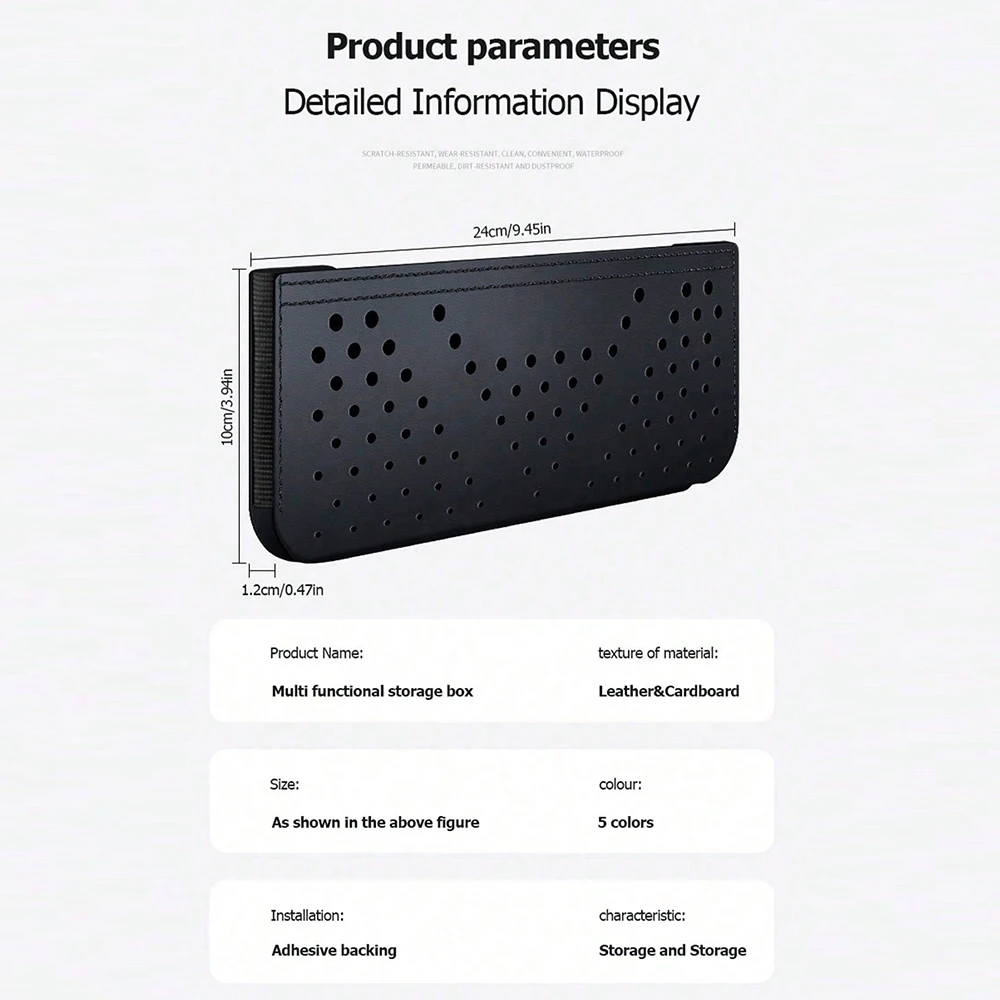 سيارة حقيبة التخزين سيارة وضع حقيبة الهاتف الخليوي عصا على متعددة الوظائف شبكة جيب تخزين حقيبة للحمل صندوق تخزين السيارة اكسسوارات السيارات #5