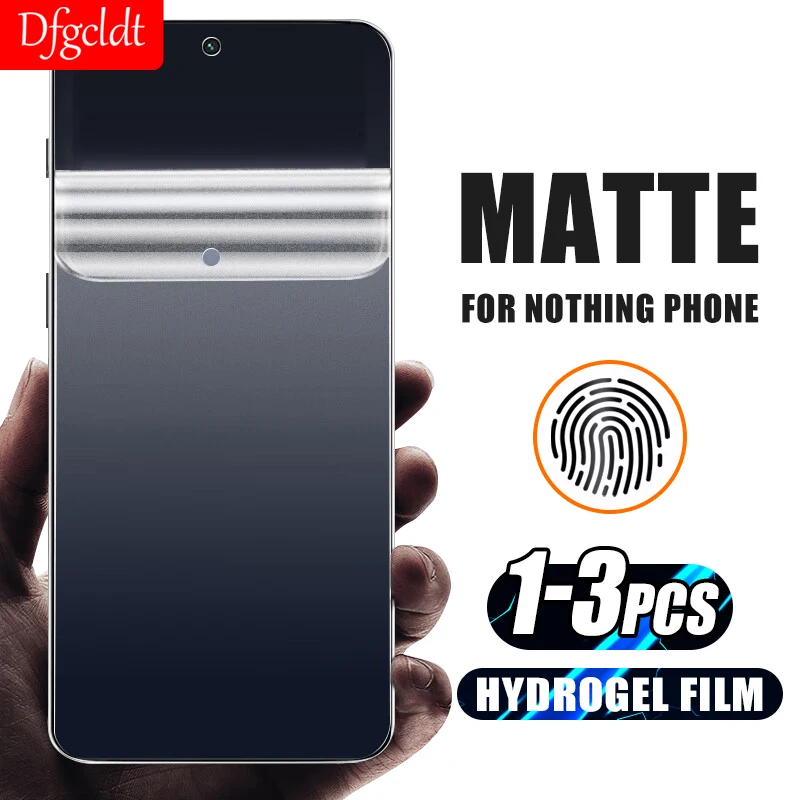 

1-3Pcs Anti-Fingerprint Matte Hydrogel Film For Nothing Phone (2a) Full Cover Screen Protector For Nothing Phone (2) Not Glass