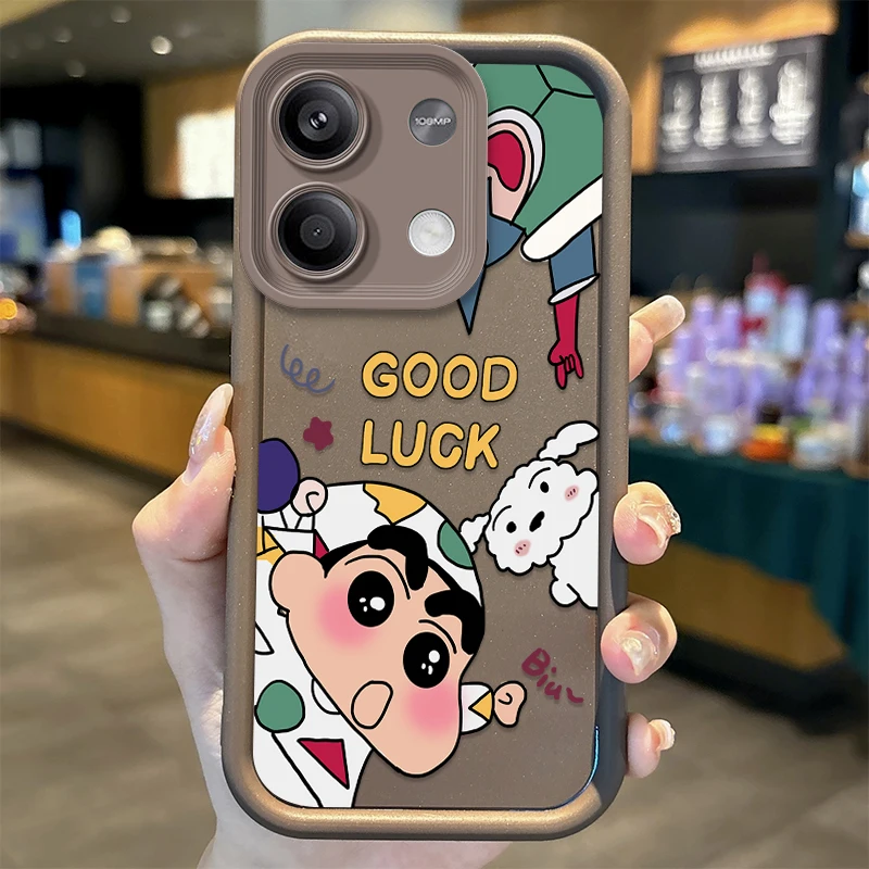 C-Crayon Shin-chan TPU Phone Soft Case for Redmi Note 13 12 Pro Plus 5G Note 13 12 11 10 9 Pro 12C 10C 9C A2 A1 Protective Cover