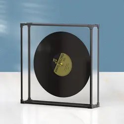 Clear Acrylic Record Display Frame Transparent Record Frame for Album Covers and Vinyl -Dustproof Display Case Stand for Vinyl
