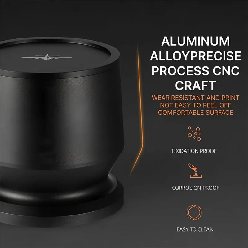 [NEW!X13A】 Espresso Dosing Cup With Ring 51-54Mm, Smooth Seamless Interior, Non-Slip Grip, Detachable Design