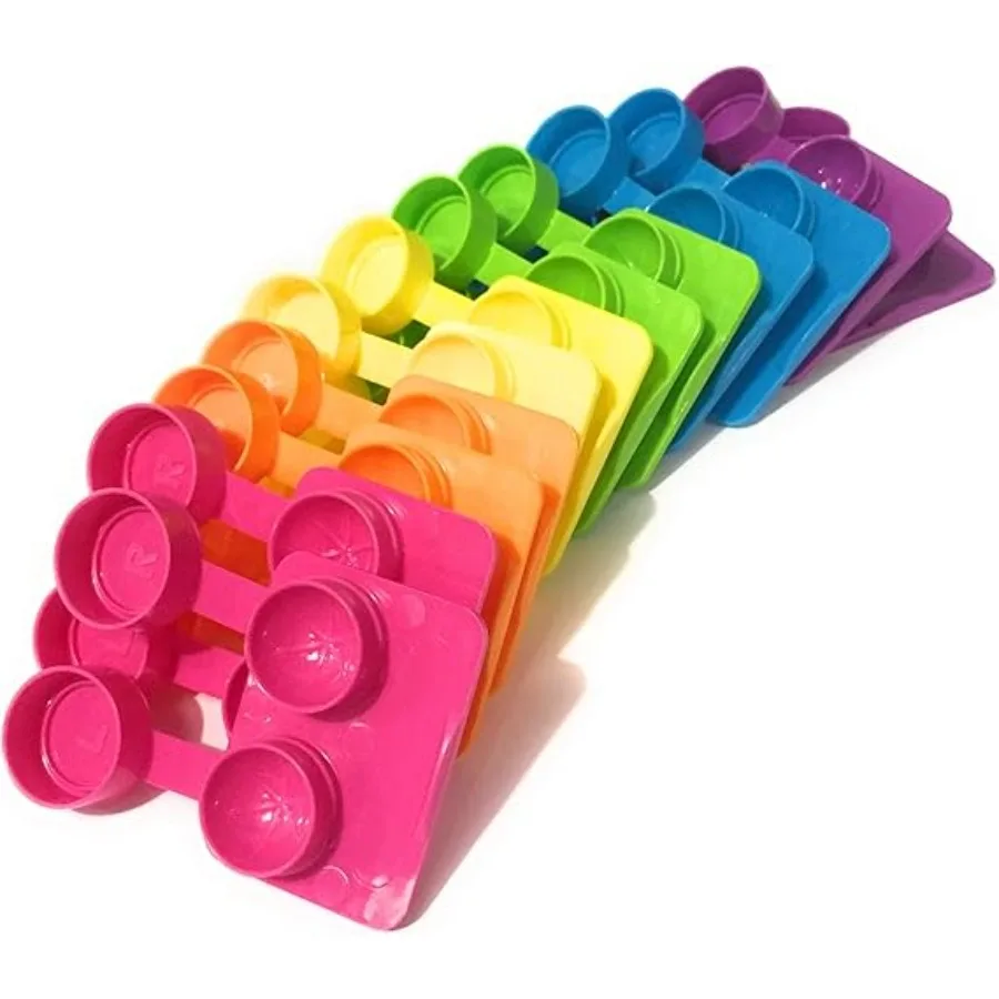 

Contact Lenses Cases Flat Ribbed Extra Deep Well - Assorted, 12 Pack Mix