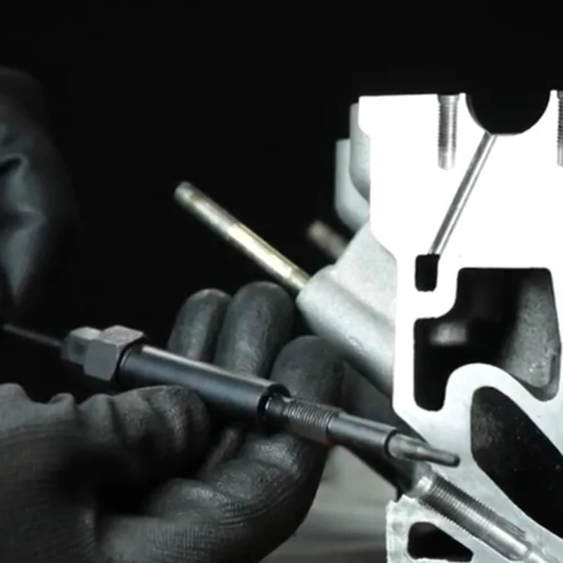 Auto broken preheating plug electrode removal tool Heating plug broken electrode thread repair tool
