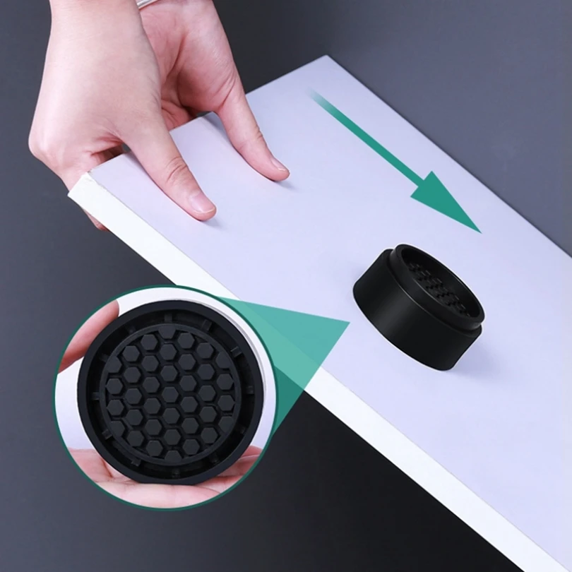 4 pz lavabiancheria piedini in gomma Anti vibrazione antiscivolo mobili gamba pastiglie Heightening Pad per la protezione della casa