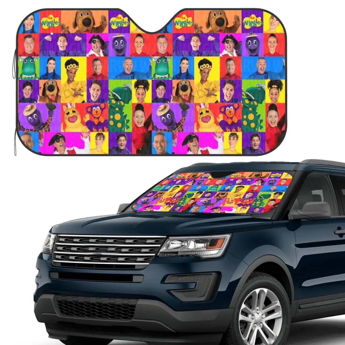 

The Wiggles Tv Show Music Band (12) Sunshade Windscreen Car Front Windshield Window Sun Visor Accessories Covers