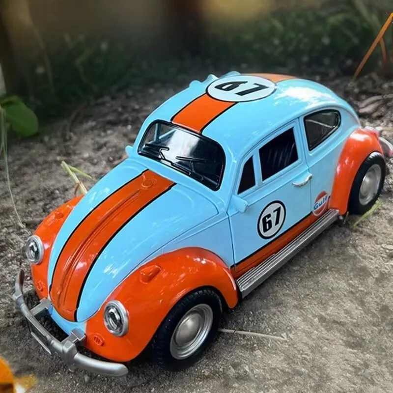 

1:18 Beetle Alloy Classic Car Model Diecasts Metal Toy Retro Vehicles Car Model Simulation Sound and Light Collection Kids Gifts