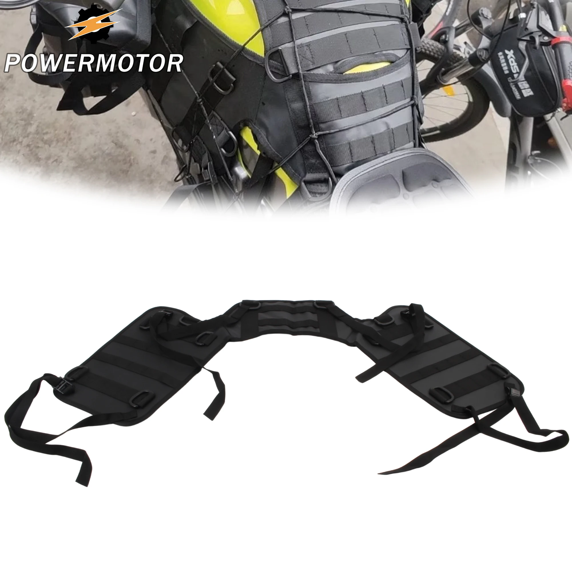 

Motorcycle Tail Bag Base Back Seat Bag Install Pad Universal Off-road Motorbike Cafe Racer Fuel Tank Bag Rack Bag Rear Seat Bag