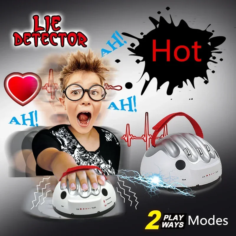 [Funny] 2 modes Polygraph Adjustable Adult Polygraph Test Electric Shock Lie Detector Shocking Liar truth or Dare Game consoles