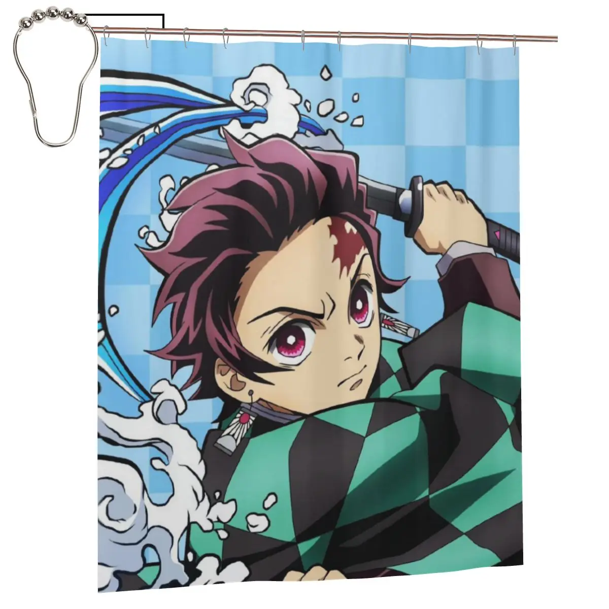 

Занавеска для душа Demon Slayer Kimetsu No Yaiba для ванной комнаты, эстетическое украшение комнаты