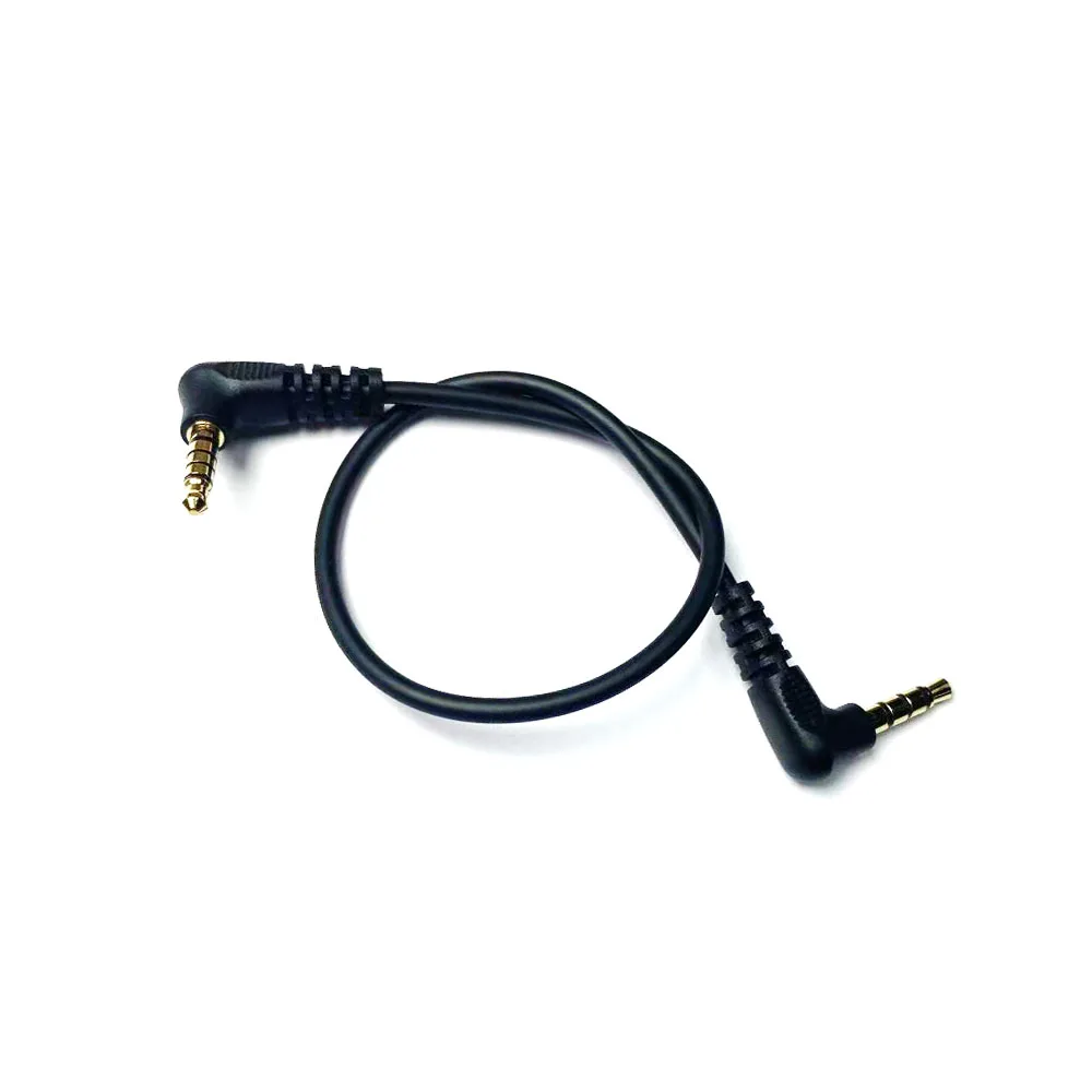 CADDX Audio Cable 26mm 3.5mm cable Dual Head 90° 4-Pole to 5-Pole Typically used in external modules and Goggles X products