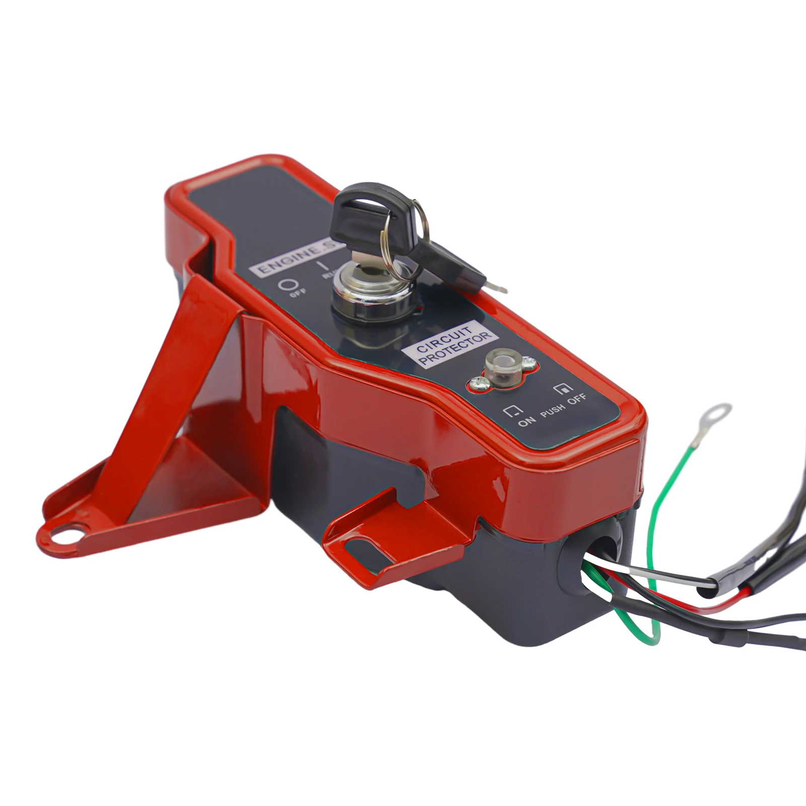 Flywheel Starter Motor Kit Electric Start Motor Ignition Kit w/Key Switch Box and Coil for HONDA GX160 5.5HP, HONDA GX200 6.5HP view 8