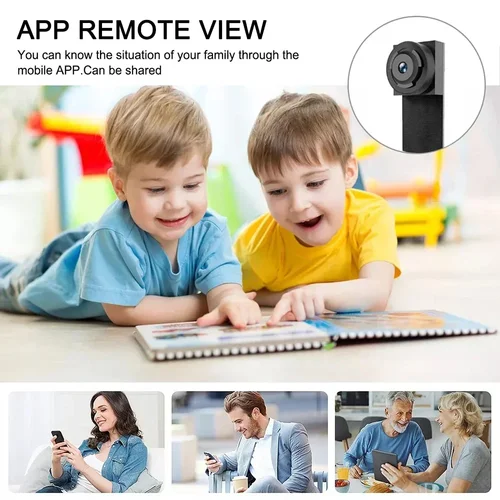 Imagen 2 del producto DIY HD 1080P WiFi Mini cámara grabadora de vídeo portátil Micro videocámara P2P cámara web inalámbrica grabación en bucle soporte visualización remota