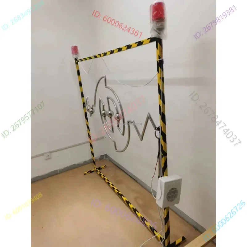 giant kids game stalls steady hand challenge shock reaction  buzz wire game for adult