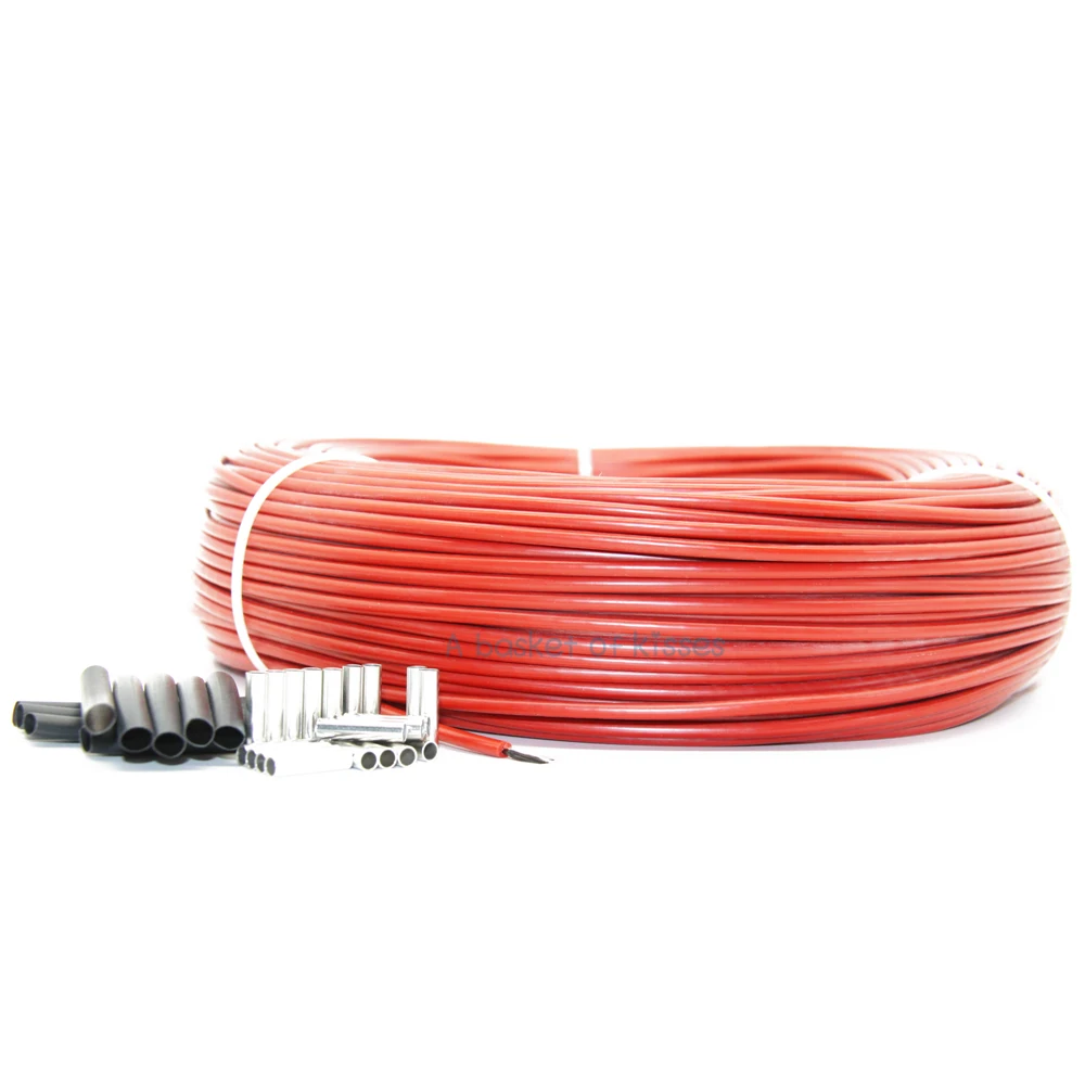 PTFE  1/2/3/6/12/24/36/48/96k  carbon fiber heating cables, floor heating wire, new infrared high-quality heating cable