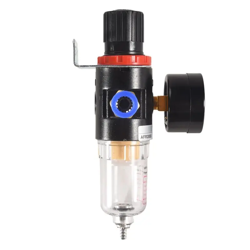 DT19-Air Filter Pressure Regulator 1/4 Inch AFR2000 Water Separator Air Tool Compressor Filter With 10MM Connector