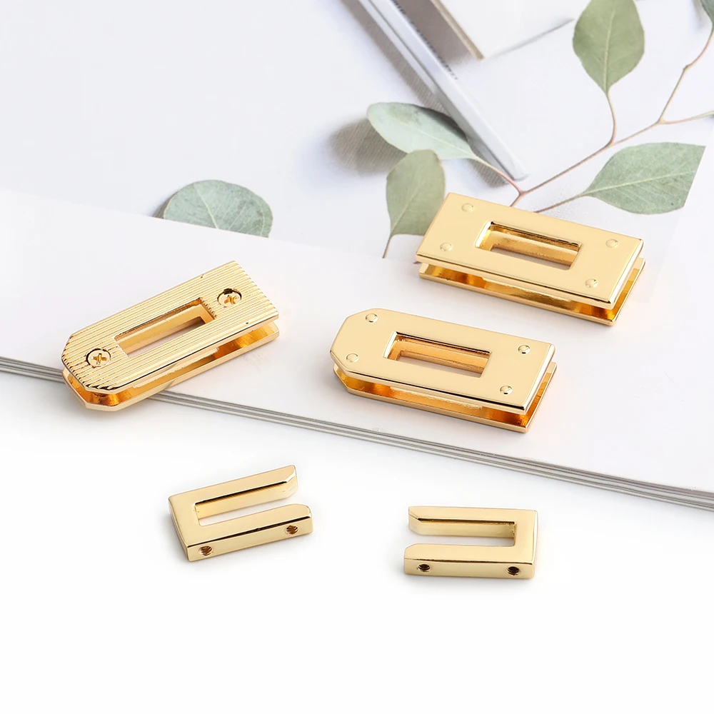 

2/5/10 комплектов золотых/серебряных металлических замков для сумок Birkin, полный набор для ремонта и ремонта ремней, крючков, оснований, винтов, поворотных замков