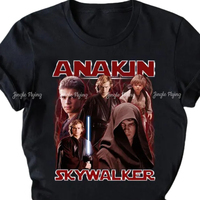 Anakin Skywalker Vintage Design Tshirt Personalized Gift For Woman And Man Premium Unisex T-shirt