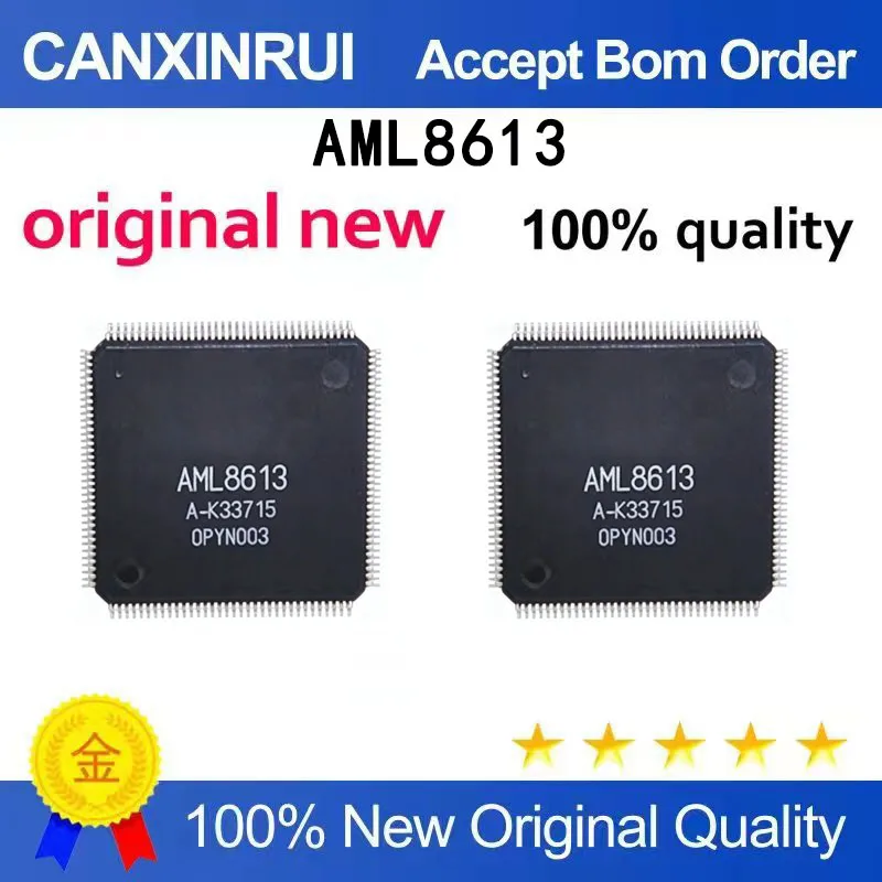 (5pcs-100pcs）AML8613 QFP144 Video and Audio Decoding IC Chip