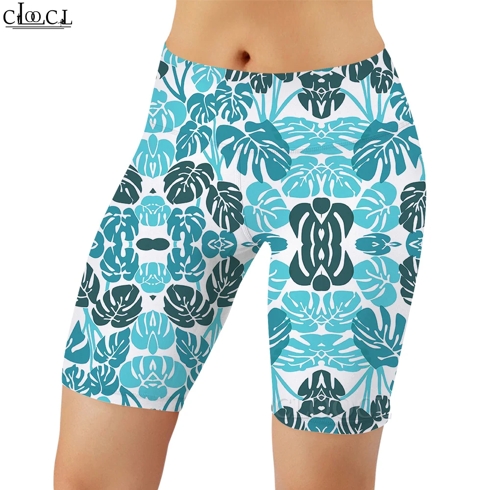 

CLOOCL Women Legging European Style Green Leaves Pattern 3D Printed Casual Shorts for Female Workout Running Sexy Gym Sweatpants