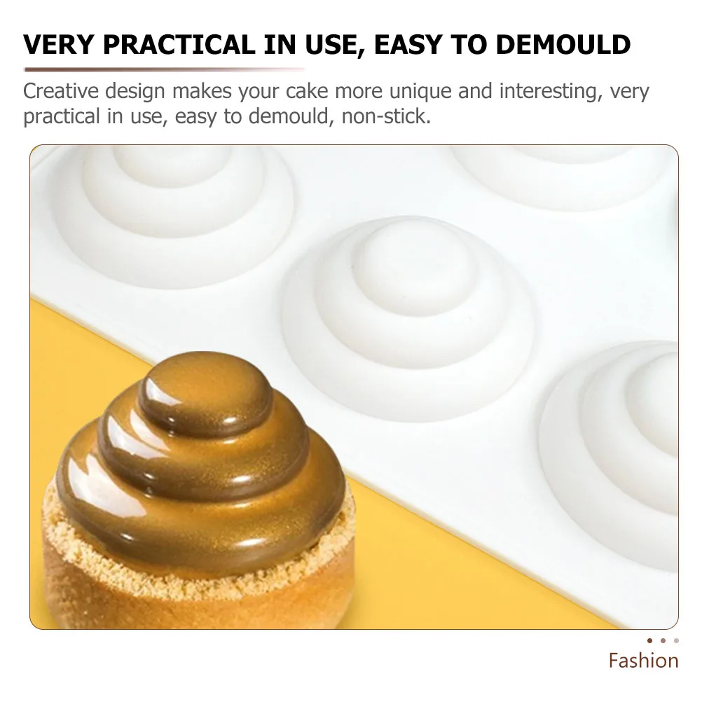 

1pc Silicone Mini Tiered Cake Mold Muffin Baking Pan Non-Stick Reusable Portable Kitchen Bakeware Cupcake Mold For Home
