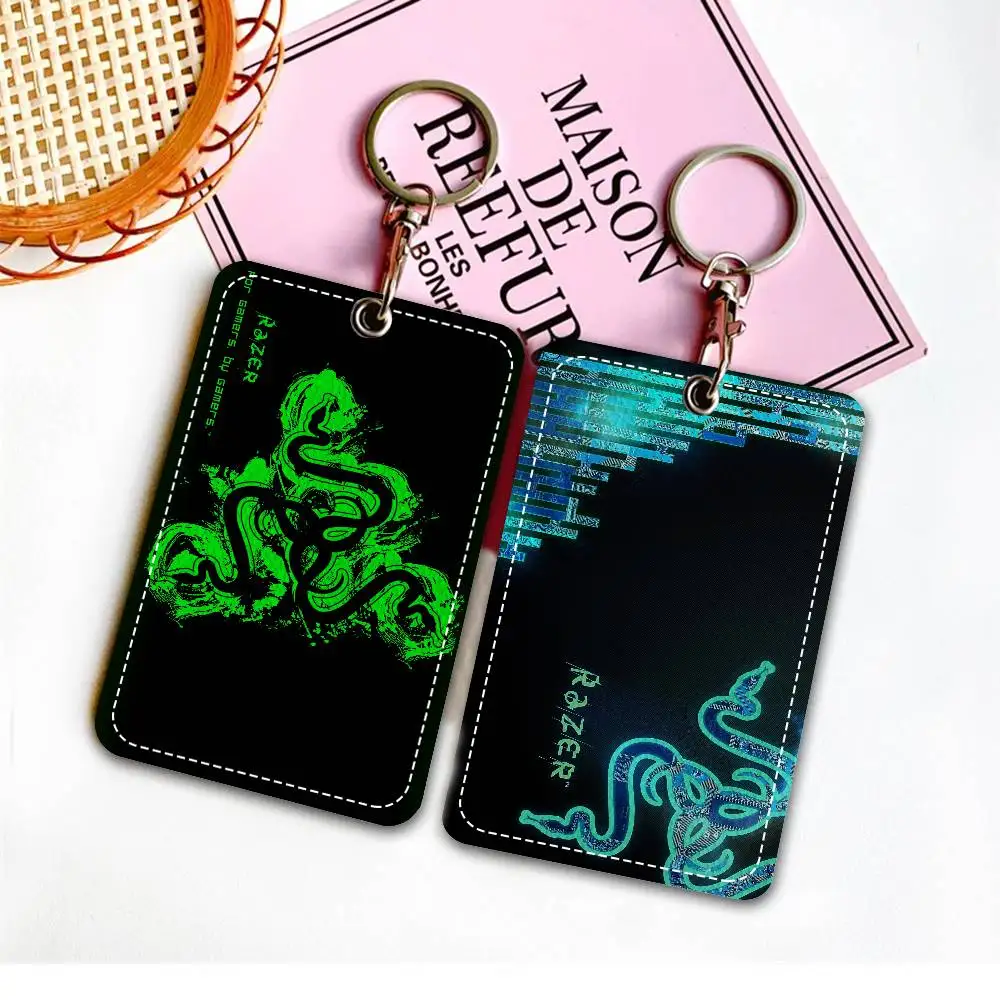 

Большая акция: Брелок с логотипом R-Razer и держателем для карт доступа, проездных на автобус и обеденных карт, защитный чехол для банковских карт для защиты данных