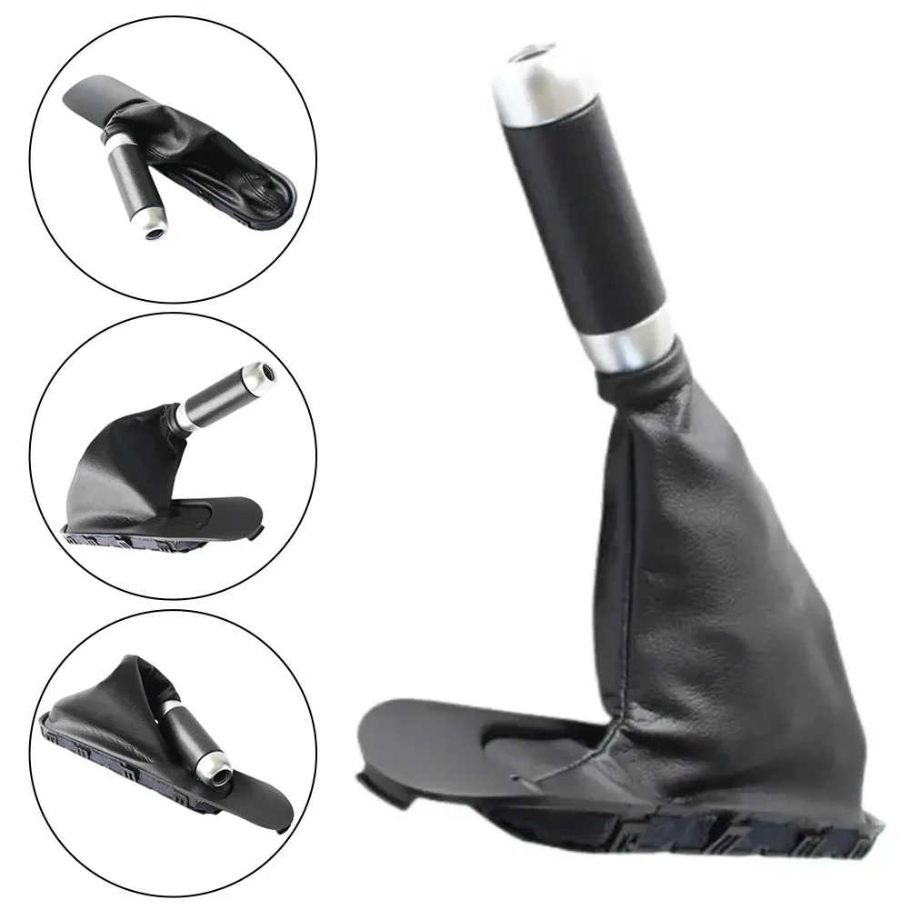 1PC Car Shift Handbrake Lever 2012 For Mini For Cooper R56 R57 R55 R58 Shift Knob Handbrake Lever Cover Brake Boot