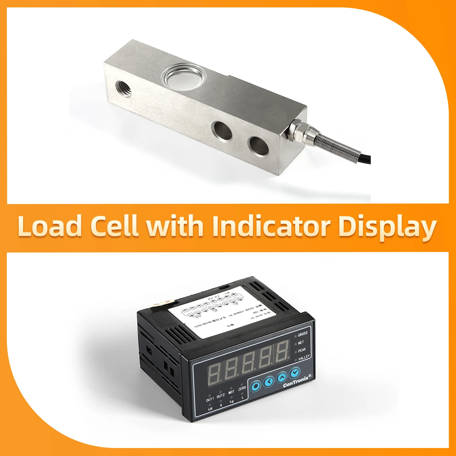 

Load Cell Sensor with Indicator display,Beam Weighing Compression And Tension Sensor 200KG 300KG 500KG 1T 2T 3T