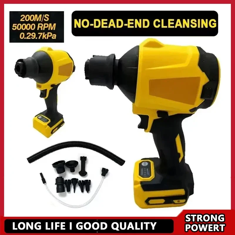 

Fit Dewalt Brushless Air Blower Cordless Handheld Dusting Machine Electric Dust Blower Inflator Fan for 20V Battery