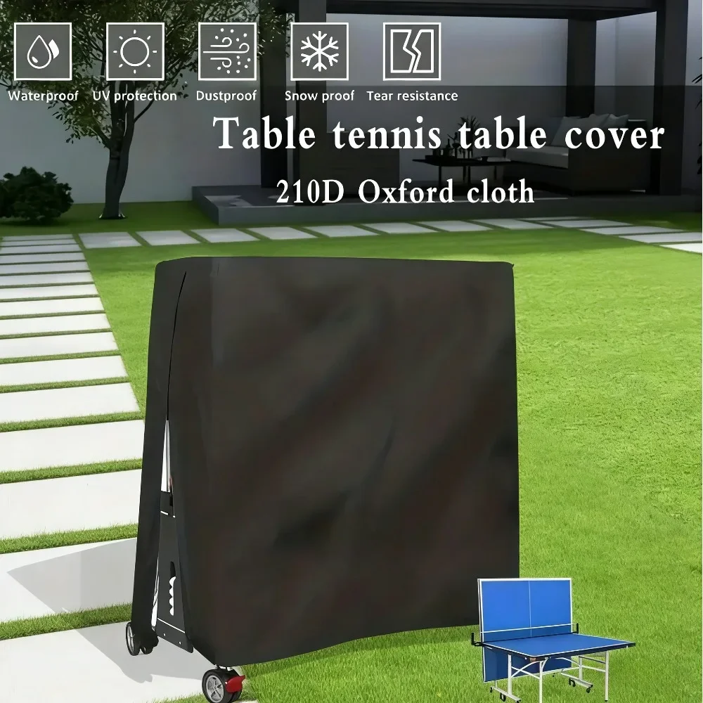 

Indoor Outdoor Table Tennis Cover Oxford Fabric Waterproof Dustproof Sun Protective Heavy Duty Zipper