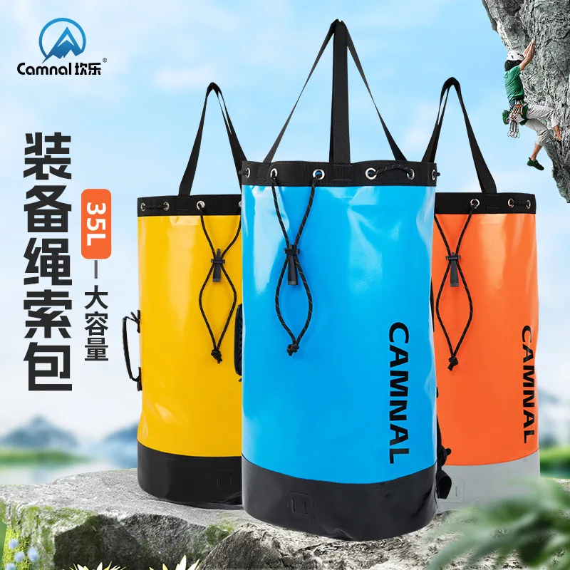 

35L Rope Storage Drainage Backpack, Outdoor Cave Exploration, Rescue,Rock Climbing, Stream Descent Equipment Storage Bag,P905