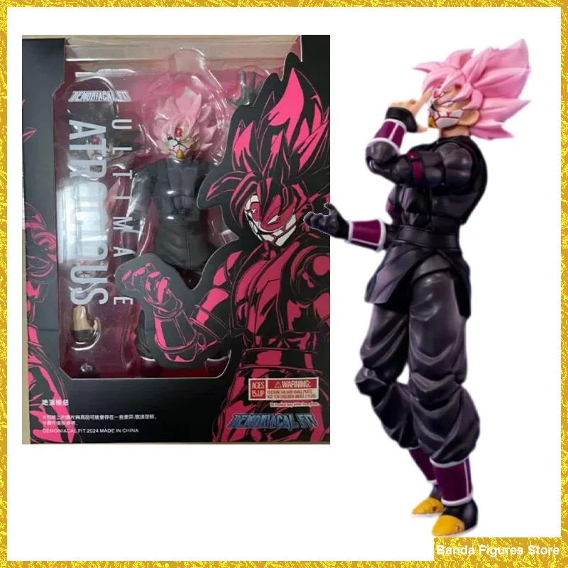 

100% Original Demoniacal Fit DF Ultimate Atrocious SHF Black Goku Zamasu Dragon Ball In Stock Anime Collection Figures Toys