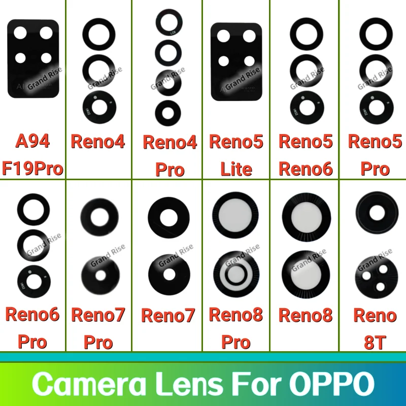 

Rear Camera Glass Lens For OPPO A94 F19Pro Reno4 Pro Reno5Lite Reno5 Pro Reno6 Pro Reno7 Pro Reno8 Pro Reno8T Back Camera Lens