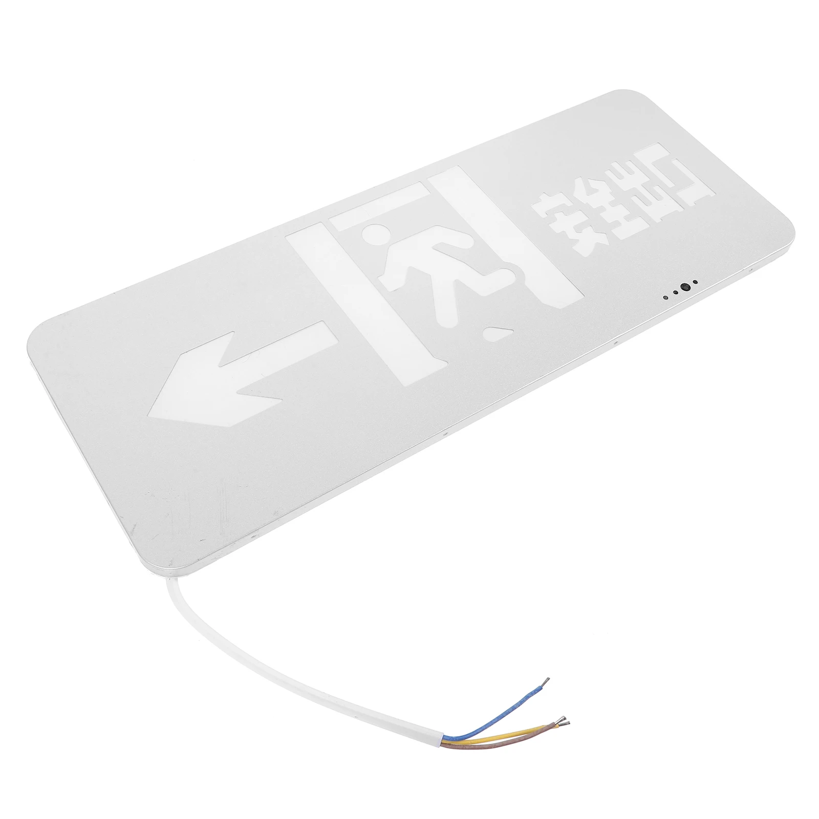 

Stainless Steel Safety Exit Sign 24V Ultra Thin Fire Evacuation Emergency Lighting LED Indicator Left Direction Exit Signs Wall