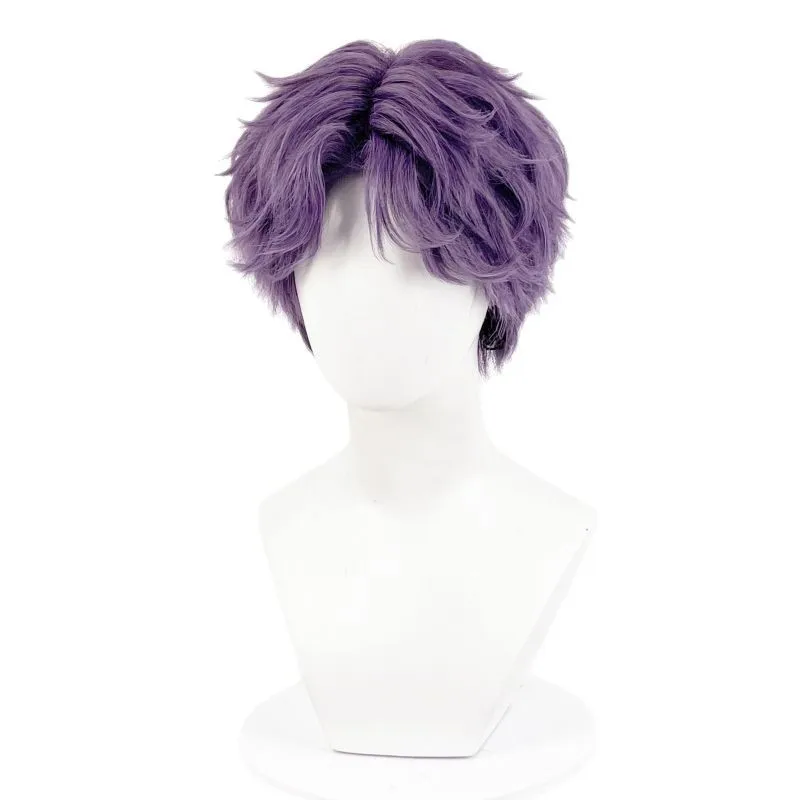 키유 코스프레 가발은 현실적인 두피 중간 가르마 짧은 머리로 코스프레용으로 제작되었습니다.