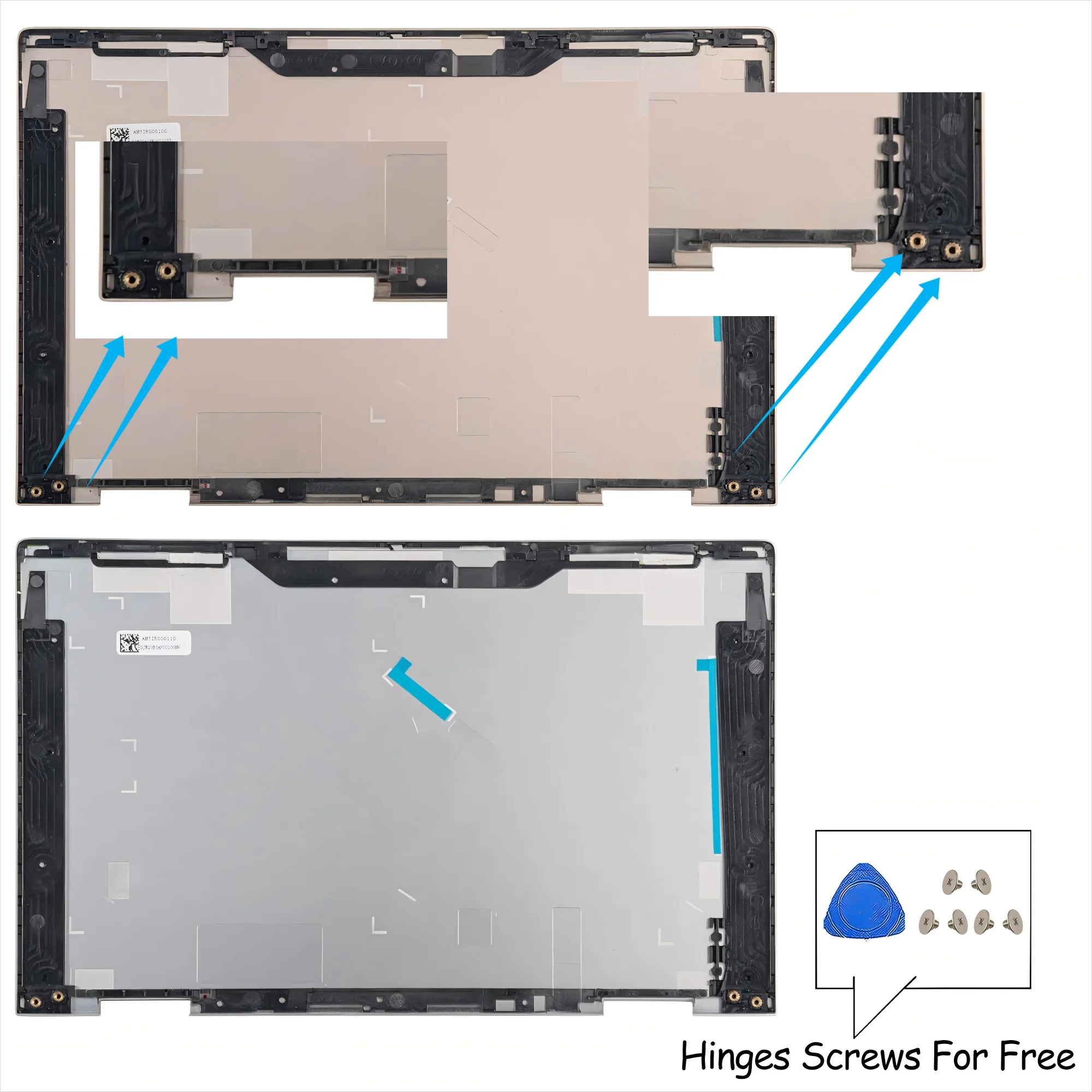 

New For Envy X360 13-BD 13T-BD 13M-BD M76736-001 M15276-001 Laptop screen back cover Top cover Gold/Silver Metal Case