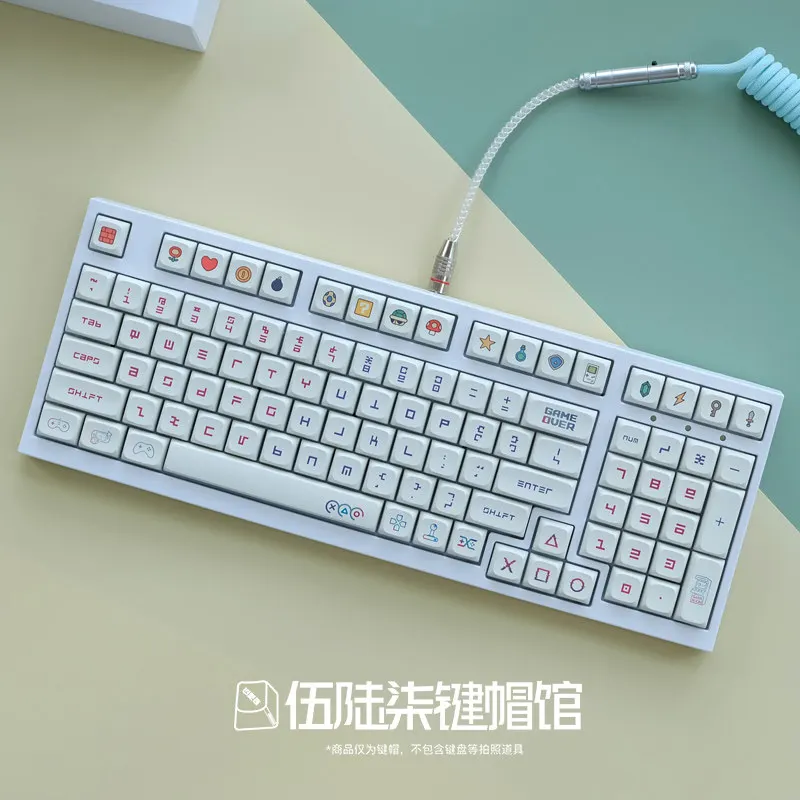 Game Console Theme Keycaps Set Pbt XDA Profile Custom Original Artisan Sublimation Keycaps for Mechanical Keyboard Accessories