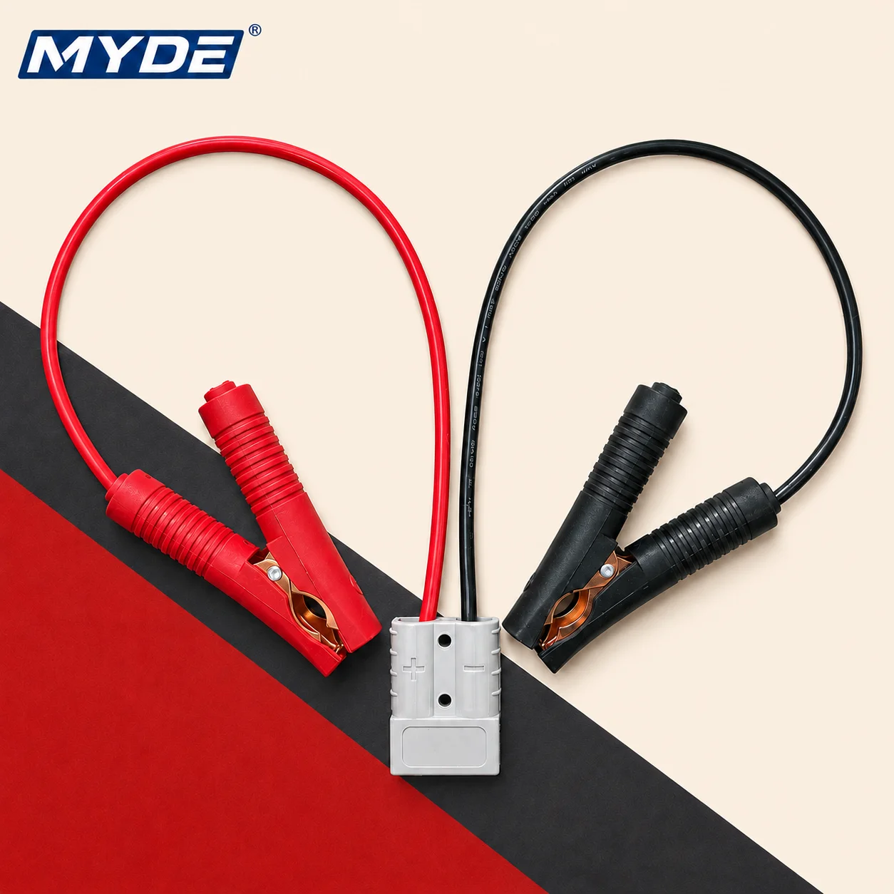 8AWG 10AWG Batterie-Krokodilklemmenkabel 40cm Vollisoliert für Auto, LKW, Wohnmobil, Solarstrom-Wechselrichter – Detail 2