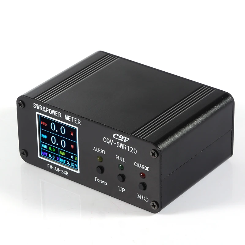 CQV-SWR120 120W SWR & Power Standing Wave Meter High Standing Wave Alarm Function 240 * 240 Full Color HD Display FM-AM-SSB