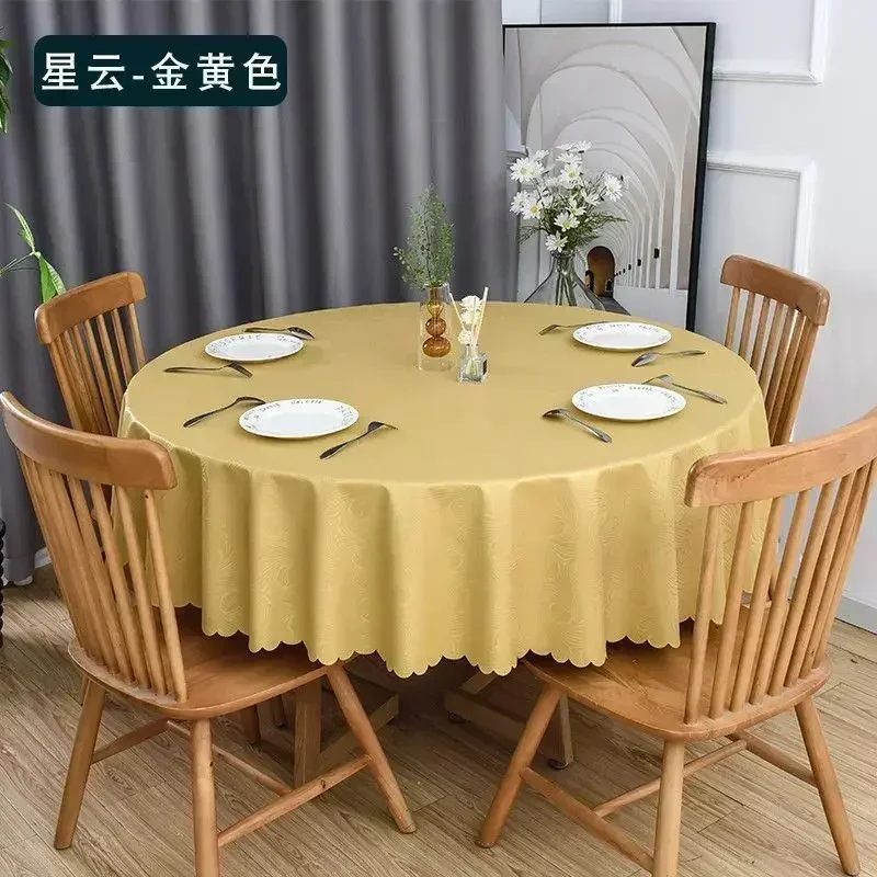 

PVC Hotel Round Table Waterproof, oil-proof, tabletop decoration ins wash-free and burn-proof cloth layout gray22