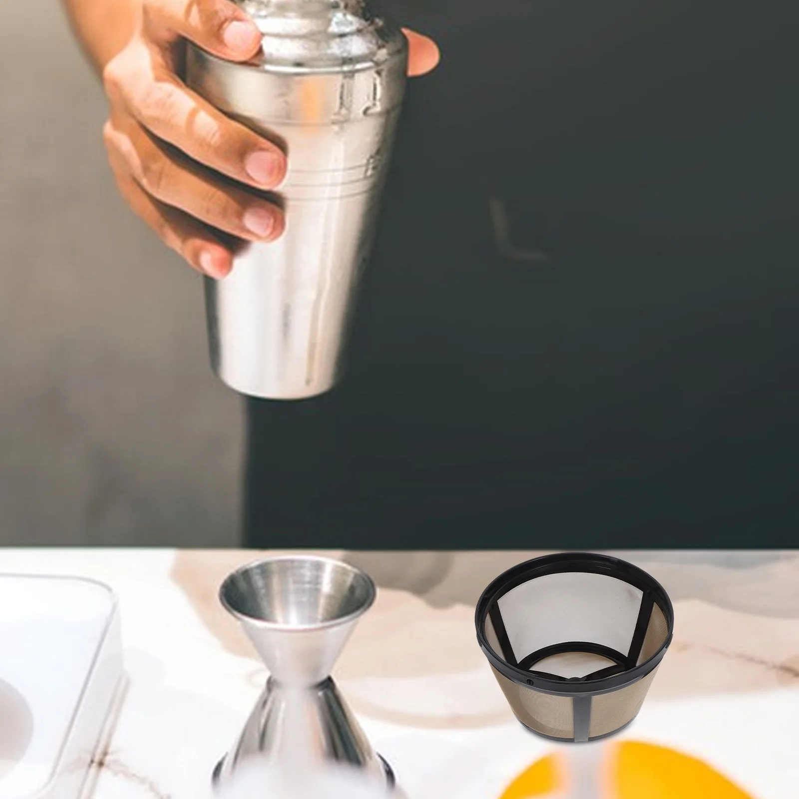 

Многоразовая корзина для фильтра для кофе, круглый прочный фильтр для перманентной кофемашины, совместимые с принадлежностями для заваривания эспрессо