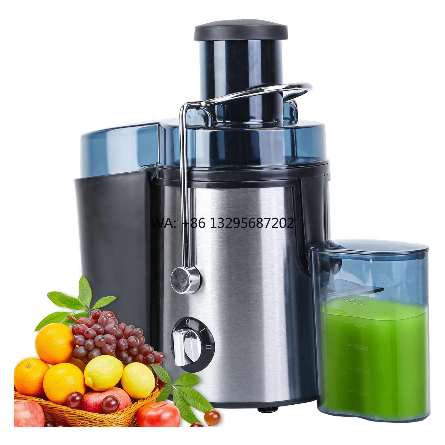 

110V/220V Portable Commercial Electric Juicer Blender for Vegetables & Fruits 500ml Capacity for Use