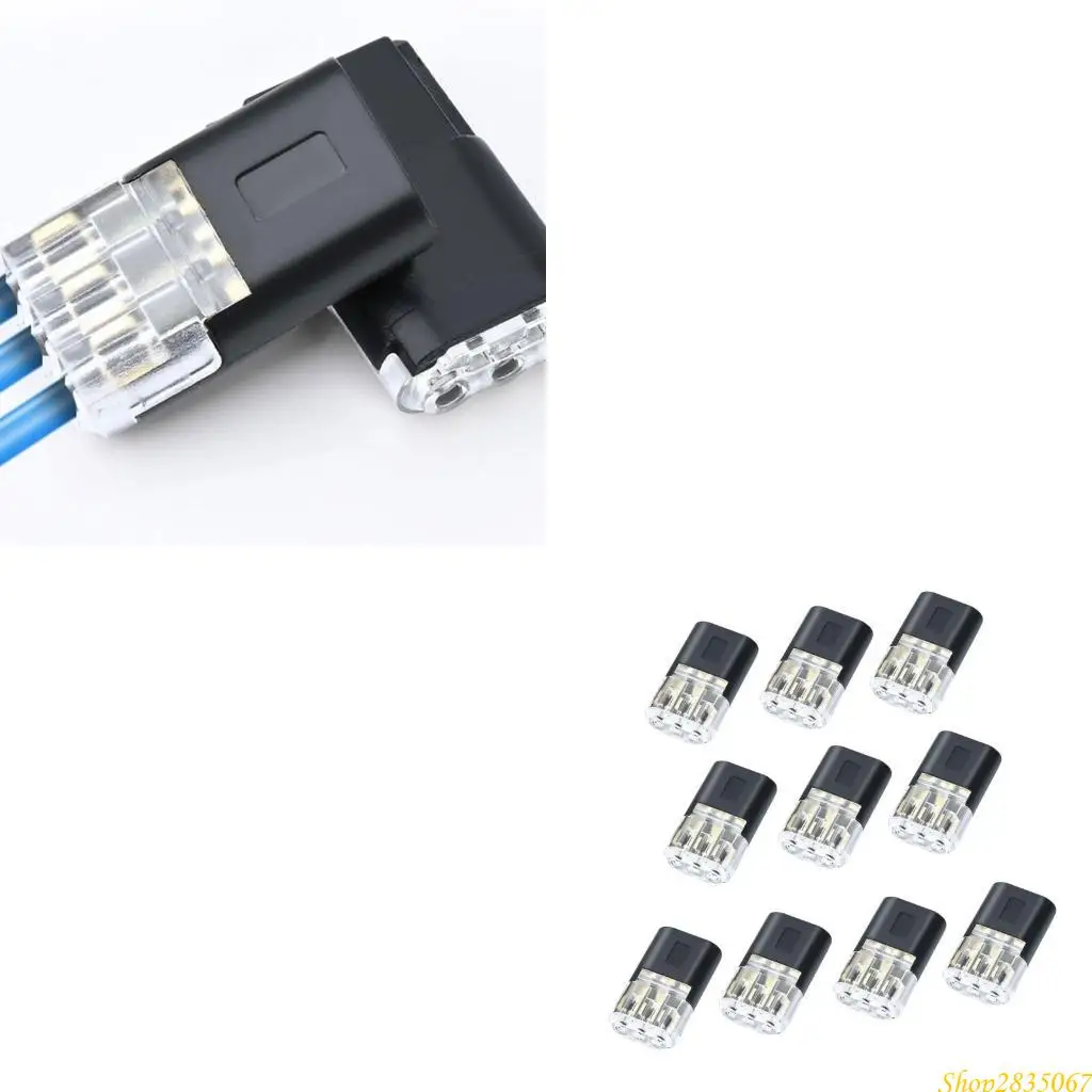 10Pieces Lockable 3 Pin Wire Terminals Connectors for Practical Circuit Connection in Electrical Engineering Daily Use 831F