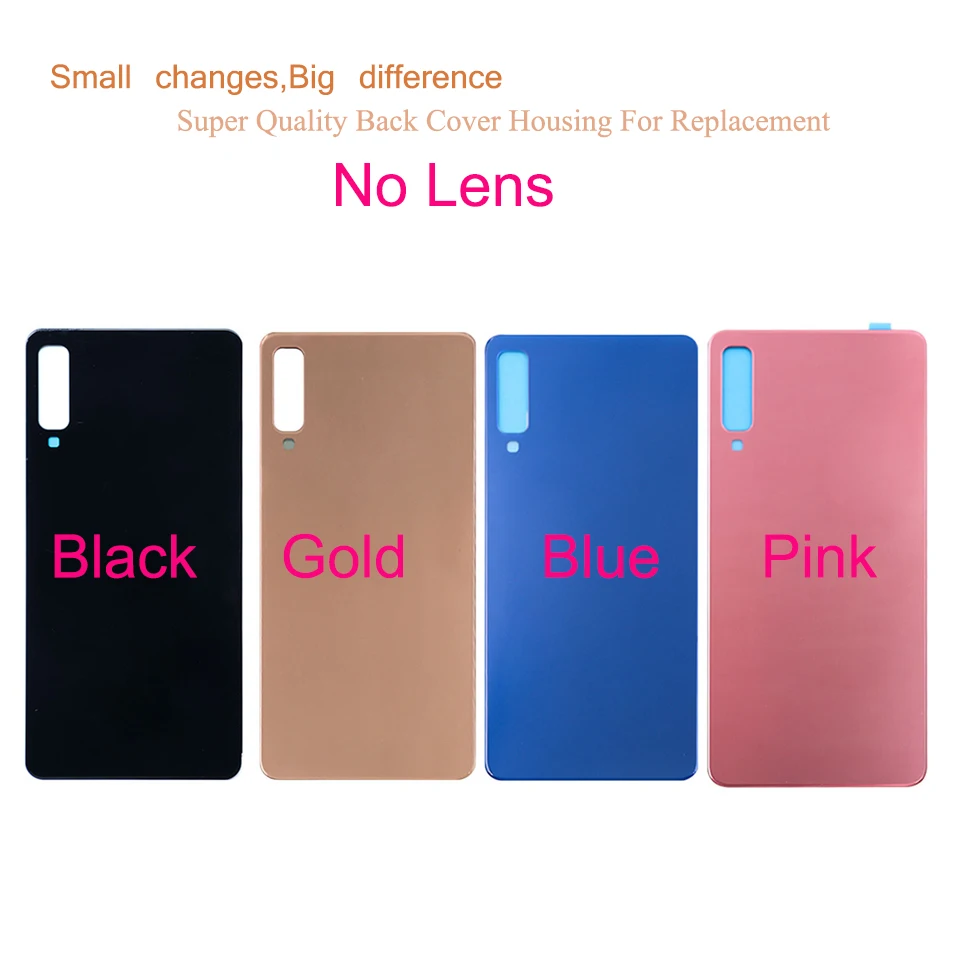 10Pcs/Lot For Samsung Galaxy A7 2018 A750 Battery Back Cover Rear Case Housing Door Chassis Shell With Camera Lens