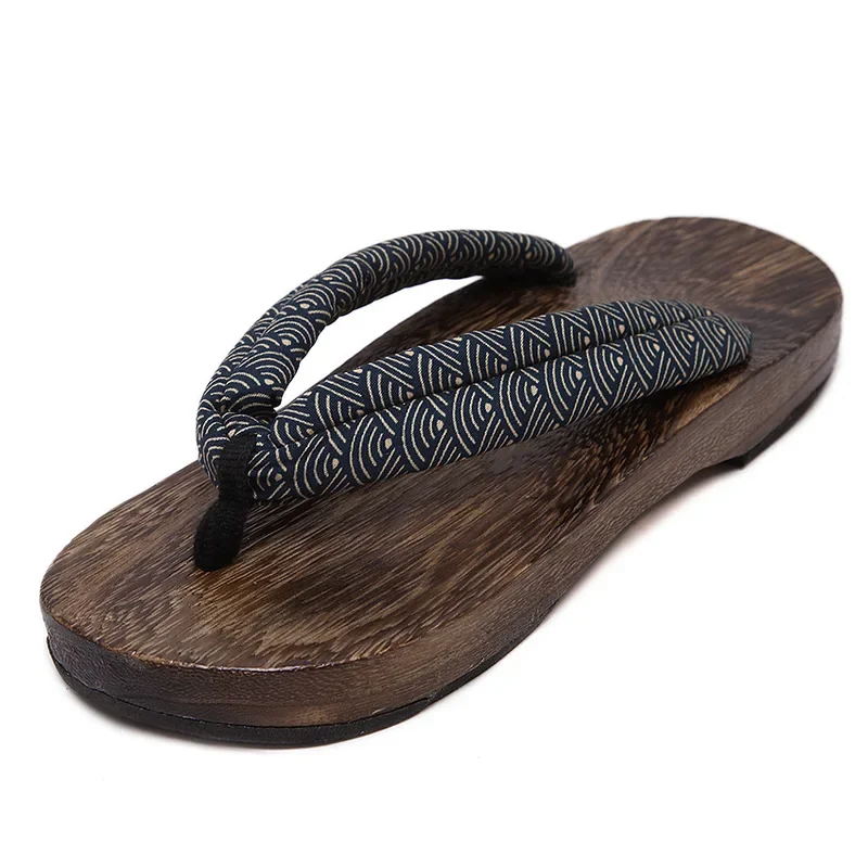 Man Wooden Outdoor Slippers Beach Wear Flip Flops Japanese Traditional Clogs Geta Kimono Samurai Cosplay Paulownia Shoes Flats