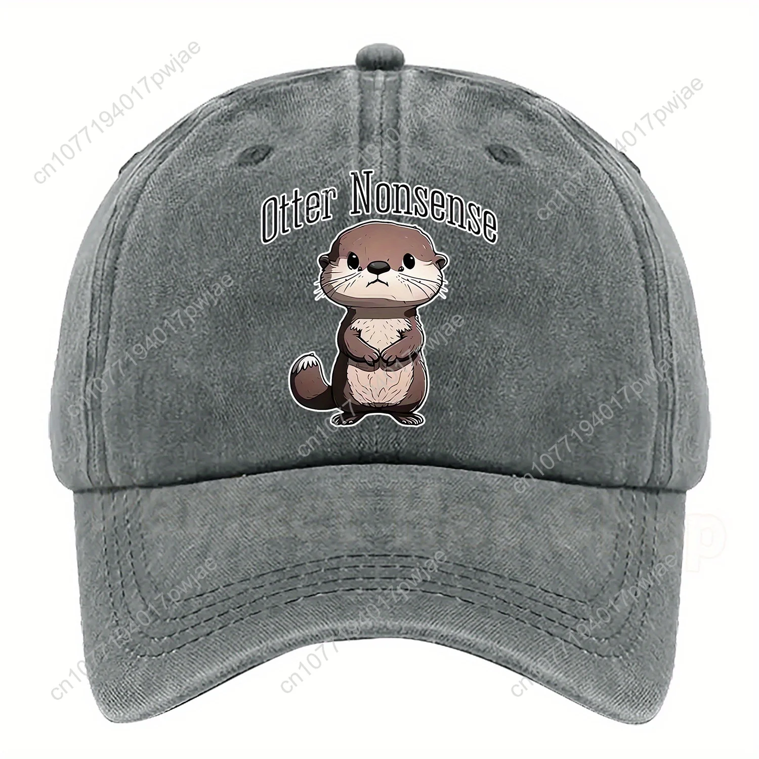 Una linda gorra de béisbol con temática de nutria con el diseño "Otter Nonsense" de @2042@, disponible en varios colores y tamaños ajustables